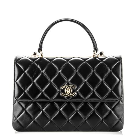 chanel flip bag lamd skin black|CHANEL Lambskin Quilted Large Trendy CC Dual Handle Flap .